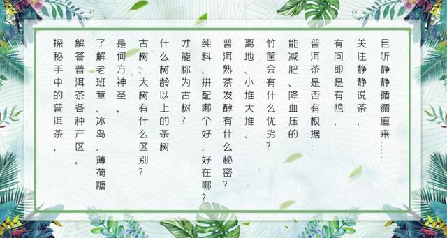 春節(jié)喝茶指南(早餐篇)